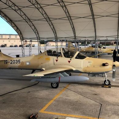 Bracing for Boko Haram militia threat: New aircraft for Nigerian Air Force is finally home
