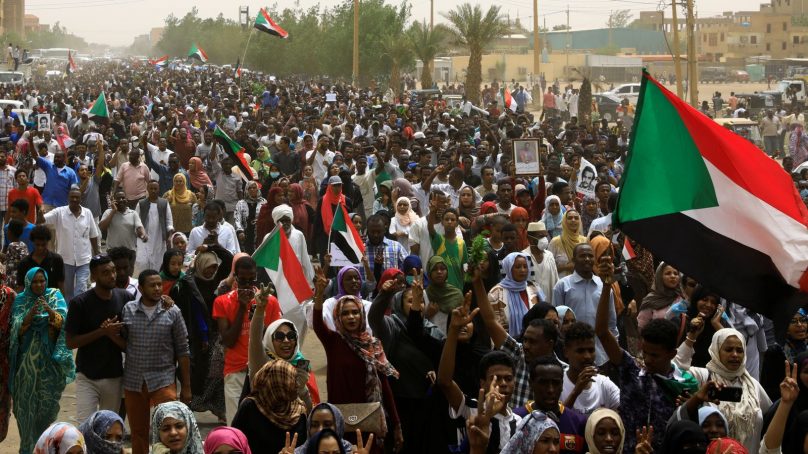 Sudanese military fires live bullets at protestors marching on presidential palace in capital Khartoum