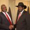 South Sudan’s president and deputy shake hands to reenergise ‘revitalised peace agreement’