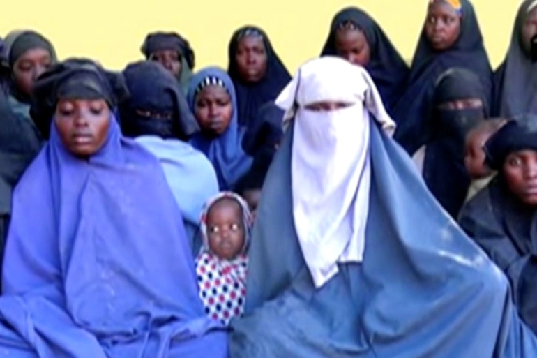 Nigerian soldiers on patrol find one of school girls abducted by Boko Haram 8 years ago