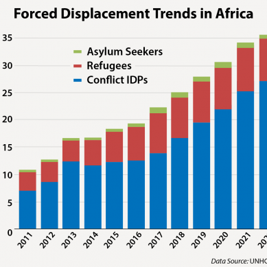Population of forcibly displaced people in Africa hits record 36 million as conflict and intolerance rise