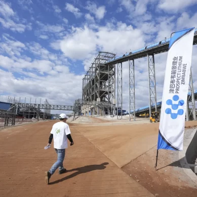 Chinese mining company opens a giant lithium – used in electric car batteries – plant in Zimbabwe