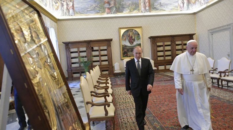 Vatican denies Pope Francis glorified imperialism in unscripted speech to Russian youths