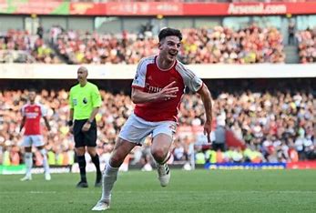 Arsenal fans leave Emirates merrily singing Vanilla Ice for overcoming Man United, thanks to Declan Rice