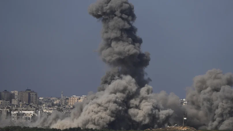 Israel pounds Gaza as defence minister orders ground troops to prepare to see Gaza ‘from the inside’