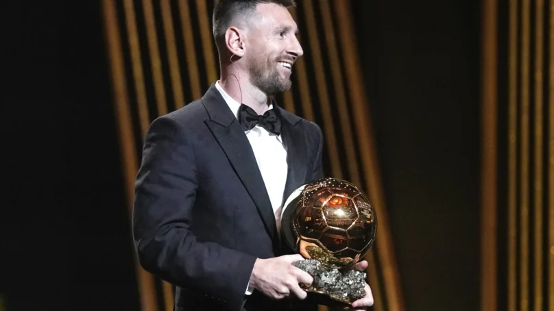 Argentina captain Lionel Messi wins record eighth Ballon d’Or for best player in the world