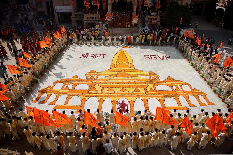India’s Modi opens controversial Hindu temple in Ayodhya in grand event ahead of elections