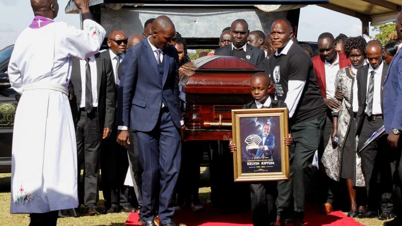 Kenyan marathon world record holder Kiptum gets quasi-state funeral, praised as rare talent, family man