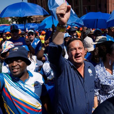 White-led South Africa’s main opposition Democratic Alliance party ready for a coalition with ANC