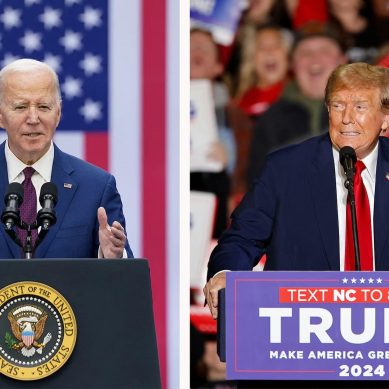 Biden’s lead over Trump narrows to one per cent in opinion polls six months to US election