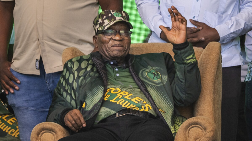 Fiery ex-South Africa President Zuma launches new party’s manifesto promising jobs, free education