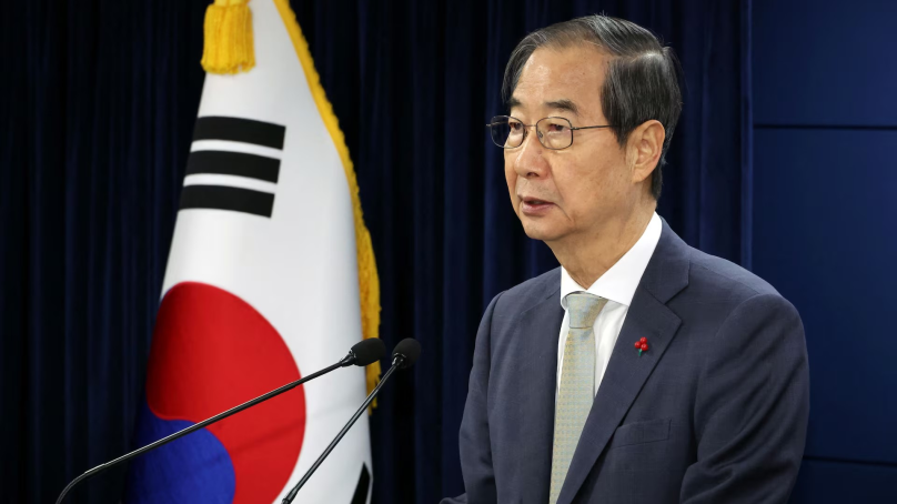 South Korea’s Acting President Han holds talks with US President Biden, calms financial markets