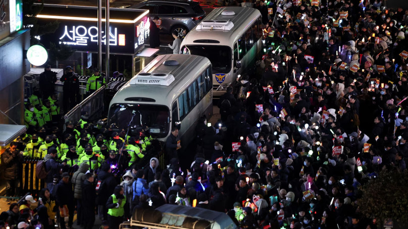 South Korea police raid President Yoon office as detained defence minister attempts suicide