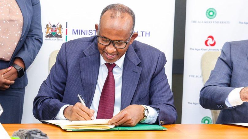 Ministry of health and Aga Khan University Hospital sign deal to enable kidney and cardiac patients to get treatment in Kenya