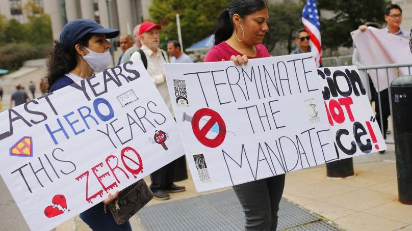 New York teachers fired for refusing Covid vaccines take case to US Supreme Court