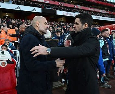 Mirror images or complementarity? Fans wonder if Man City and Arsenal managers are football’s Siamese twins