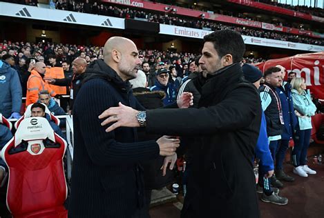 Mirror images or complementarity? Fans wonder if Man City and Arsenal managers are football’s Siamese twins