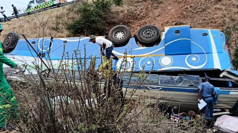 Zimbabwe-bound bus with 91 travellers on board crashes in northern South Africa, kills 42 people
