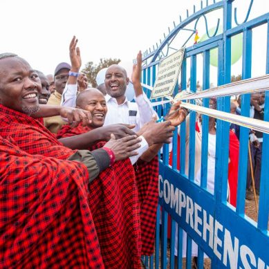 School in one of Kenya’s world-famous wildlife sanctuaries fenced to keep hounds at bay