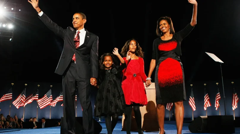 Michelle Obama: Barack and I are both happy about date night, we’re at home and are not getting dressed