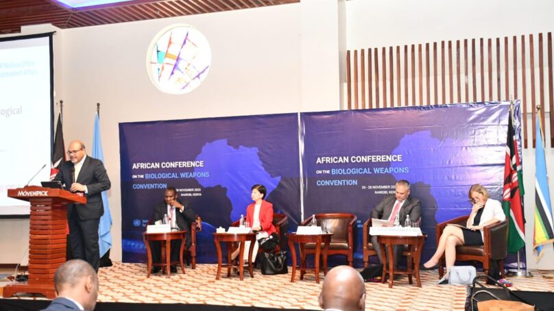 Minister: Kenya is on verge of passing Strategic Goods Control law to combat risk of biological weapons