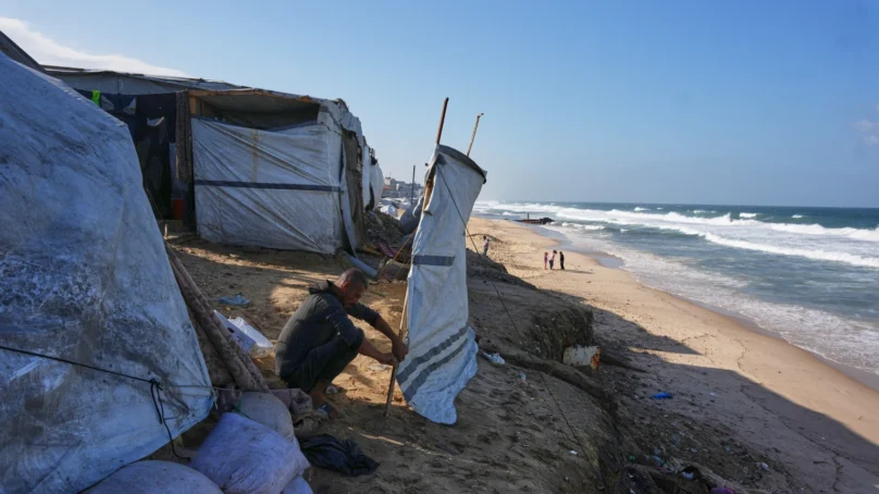 Human rights groups read ethnic cleansing in Gaza after charter flight lands in South Africa with 150 Palestinians