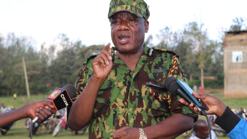 No-nonsense crime-buster and Kirinyaga Police Commander Nelson Taliti vows to weed out motorcycle thieves in Kutus