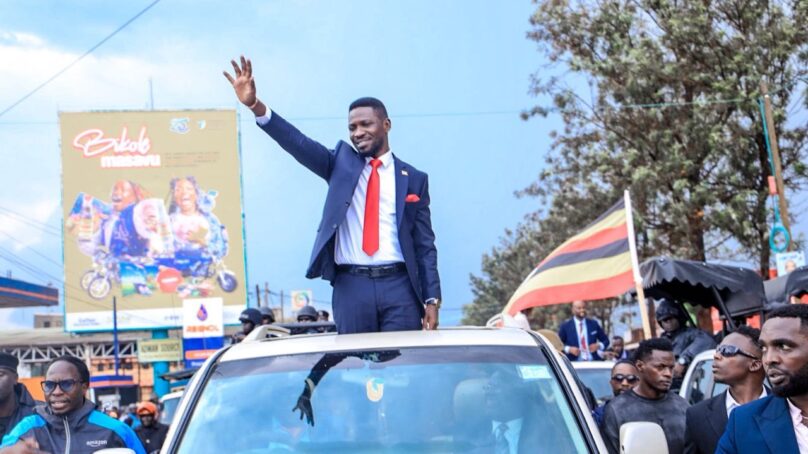 People’s president Bobi Wine’s ‘War for Freedom’ slogan rattles President Museveni’s as enthusiastic voters ‘sing redemptions songs’