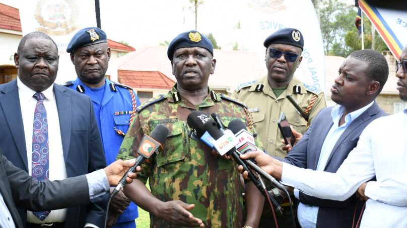 Kenya’s police chief pledges to crack down on organised criminal gangs in run up 2027 elections