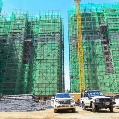 Senior government officials say $44.8 million housing project in Kisumu is 90 per cent done