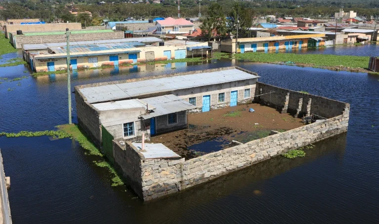 People displaced by rising lake levels in Kenya face uncertain future as scientists and data link phenomena to climate change