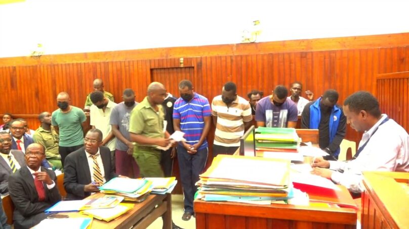 Seven suspected traffickers charged over ($1.5 million drugs seizure linked to a shipment impounded on stateless vessel