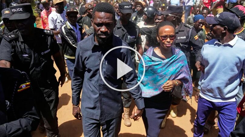 Post-election tension builds in Uganda as Museveni’s main rival, wife are detained in their house by military
