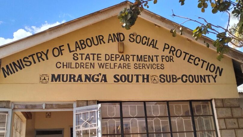 At the rate of 10 new cases of abandonment per day Murang’a in central Kenya leads country in child neglect