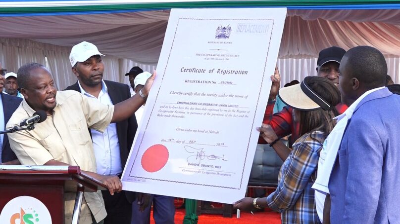 Dairy farmers in Mt Kenya east stake claim to ownership of Runyenjes mil factory under current state assets privatisation policy