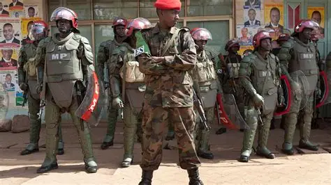 Museveni deploys military in capital as communication commission orders internet service cut off as Uganda holds elections