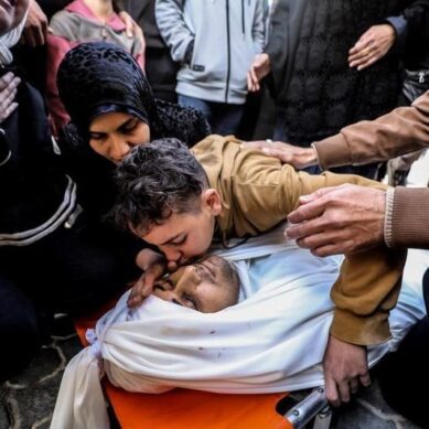 When play is mourning: Saeed, a Gazan boy spends hours holding and speaking to a doll as if it were his brother killed by Israeli army