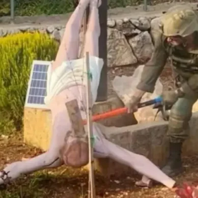 Israeli soldier kicks off worldwide storm after knocking down Jesus Christ statue in Lebanon with sledgehammer