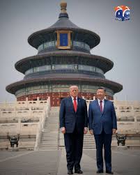 US President Trump goes for a spiritual retouch in Chinese Hall of Prayer for Good Harvests