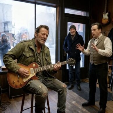 Day American rock-and-roll icon Bruce Springsteen saw homeless guitarist rejected; what he did next stunned shop owner