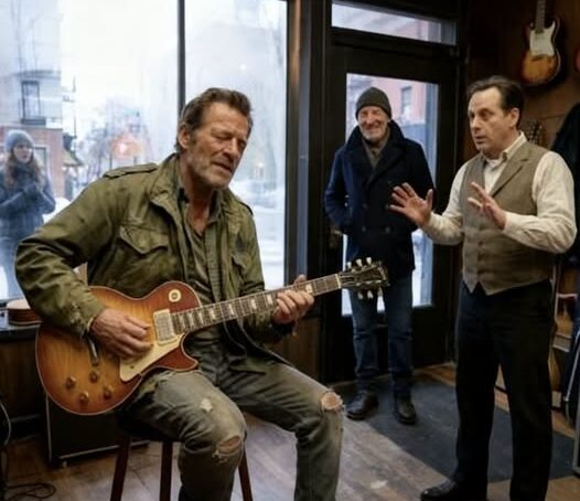 Day American rock-and-roll icon Bruce Springsteen saw homeless guitarist rejected; what he did next stunned shop owner  