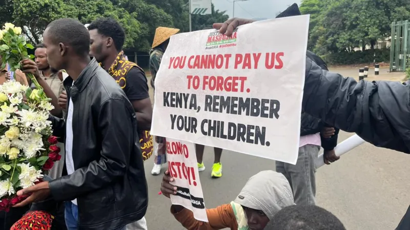 Veteran politicians and young Kenyans march to mark anniversary of bloody 2024 anti-government protests