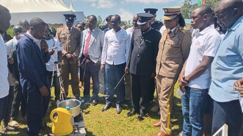 TVET student at Chanzeywe College in Vihiga County invents solar-assisted waste oil stove