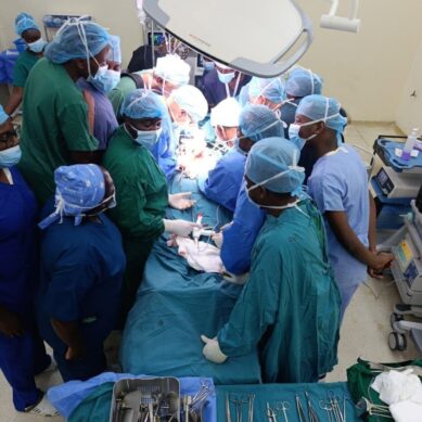 Surgeons at Kenyatta National Hospital score big after successfully removing a 4kg liver tumour from patient