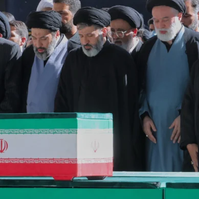 Iran’s new Supreme Leader Ayatollah Mojtaba Khamenei a no-show at father’s funeral as three other pray beside his coffin