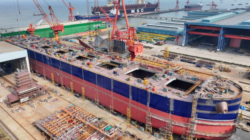China’s equipment manufacturing, led by shipbuilding, drives export growth in first half of 2026