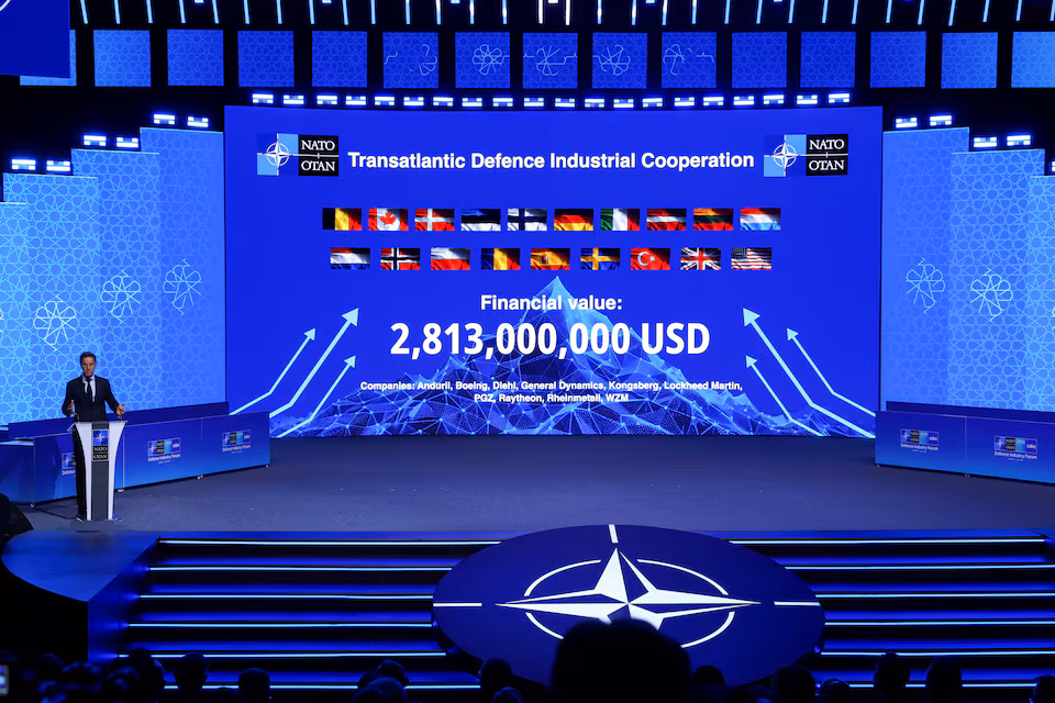 NATO showcases big arms deals as Trump, but the US president says he’s been let down by allies, wants to control Greenland