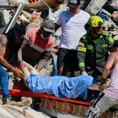At least180 people die in Colombia, some 3,400 others missing and 1,600 homes destroyed after earthquake