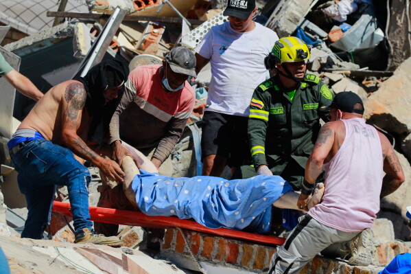 At least180 people die in Colombia, some 3,400 others missing and 1,600 homes destroyed after earthquake