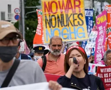 Protesters call for remembrance, reject nuclear weapons at atomic-bombed Hiroshima